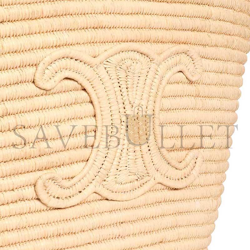 Ce1i*e braided panier in raffia 121922gti.02vg (21*20*15cm)